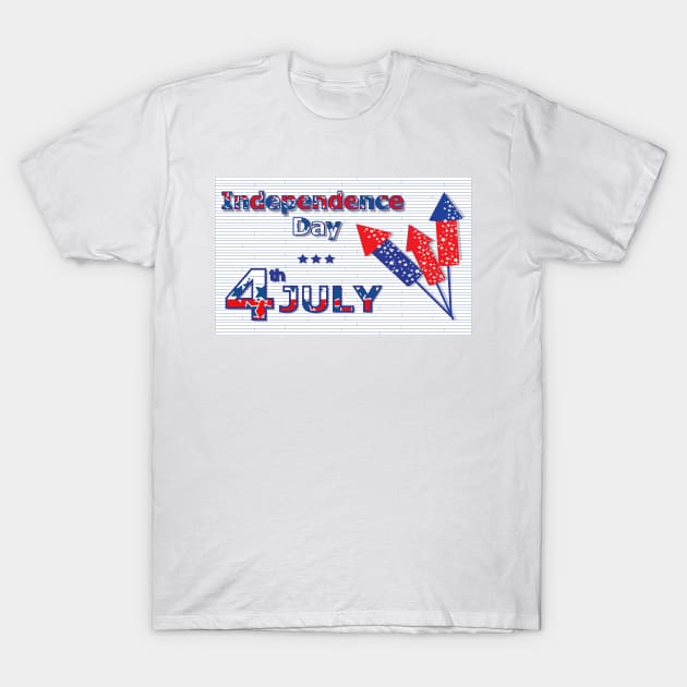 4th July T-Shirt by creativityrunsfree